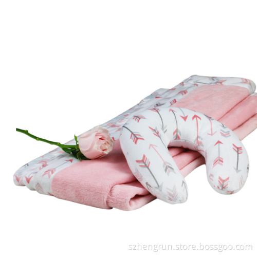 Mink Blanket and U-Neck Pillow Travel